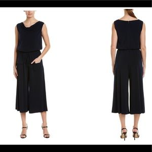 Vince Camuto crowl neck sleeveless crop jumpsuit